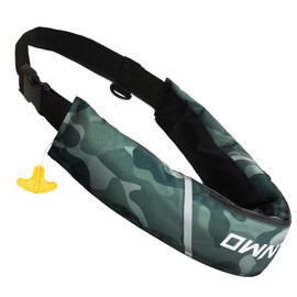 Owntop Life Jacket, Waist Wrap Type, Manual Inflation, Includes Cylinder Kit, Cylinder Attached, Adjustable Size, Compact, Adult Use, Lightweight, Durable, Waterproof, for Sailing, Kayaking, Swimming