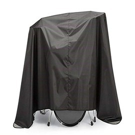 QEES Electronic Drum Kit Dust Cover Water Resistant Nylon Cover with Sewn-in Weighted Corners Drum Set Accessories JJZ1426 Black (80" x 108")