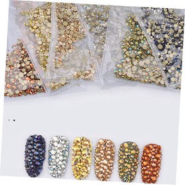 LALAFINA 1440pcs Rhinestones Nail Art Decoration Mixed Flatback Gems for Manicure DIY Crafts for Nail Designs and Elegant Decorations