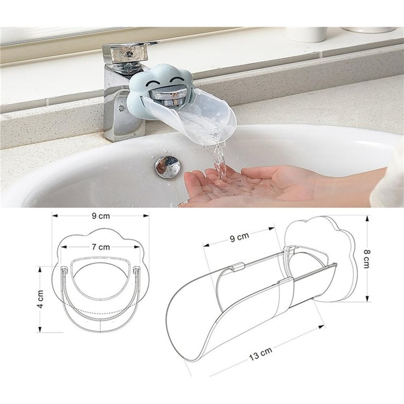Faucet Extender Silicone Sink Extension for Bathroom Sink Easy Use