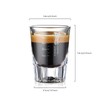 Espresso Shot Glasses 2 Pack - 50ml Espresso Measuring Cup