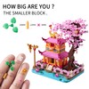 DOLBLOCK Sakura Tree House Micro Building Blocks Set for Women's