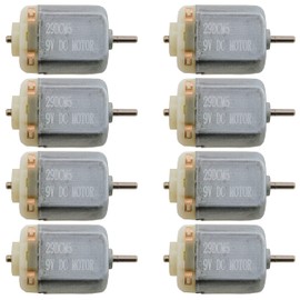 8 Pack 9V DC Motor 8,500 RPM (1" x 0.8" x 0.6") - EX ELECTRONIX EXPRESS
