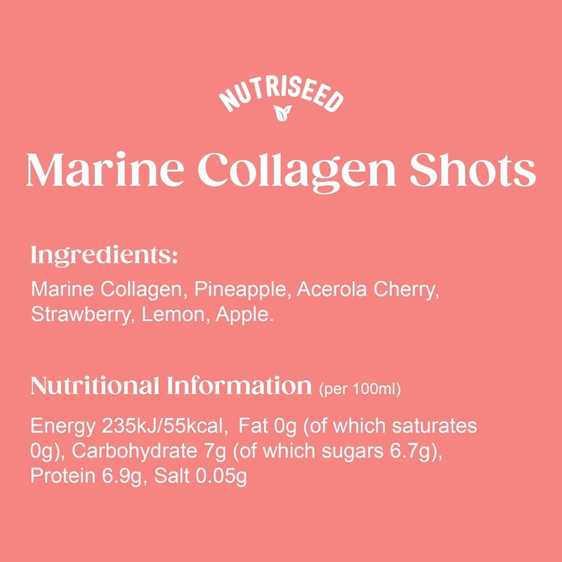 Nutriseed Collagen Shots (30 x 60ml) - High Strength 5000mg