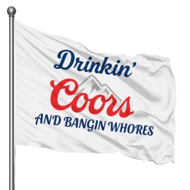 Funny Trucker Hats Drinkn Coors Funny Flag 3x5 ft Printed Polyester American Flag Banner Decor NEW