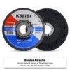 KSEIBI 651006 Grinding Wheels 25-Pack, Aluminum Oxide Discs for Metal