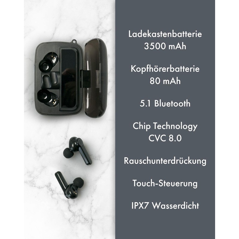 UC-Express In-Ear Headphones - Waterproof Bluetooth - Headphones - Robust