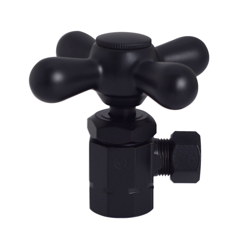 Westbrass Flat Head Toilet Kit with Cross Handles, 1/2" IPS