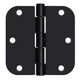 Egofine Door Hinges 12 Pack Matte Black Door Hinges, 3.5 " x 3.5 " Interior Door Hinges with 5/8" Radius Corners