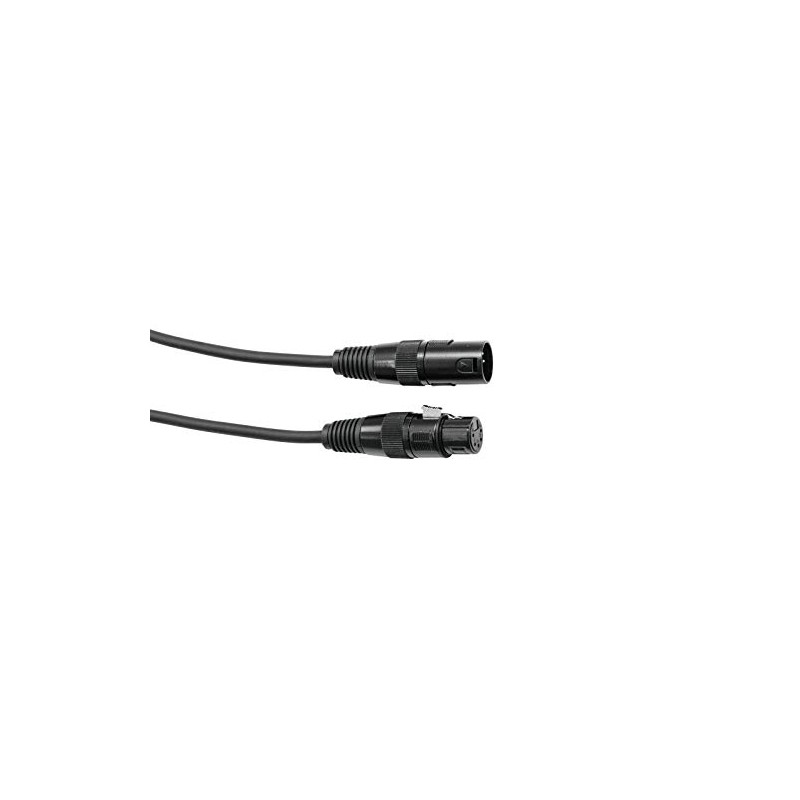 EUROLITE DMX Cable XLR 5-Pin 1 m Black High Quality