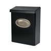 Architectural Mailboxes Designer Galvanized Steel, Locking Wall Mount Mailbox, Black