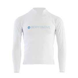 Body Glove Men's Standard Basic Fitted Long Sleeve Rashguard White, s