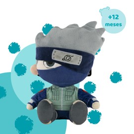 Famosa Softies - Kakashi Hatake Character Manga and Anime Naruto 27 cm Plush Toy with Super Soft and Cuddly Texture, Famous (760022203)