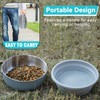 Xuyub Travel Dog Bowls Set 2in1 Stainless Steel Dog Food