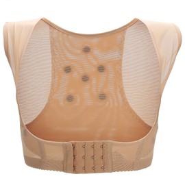 Posture Corrector Chest Support Body Vest Shaper Back Support Straightener Shoulder Upright Support Trainer for Women and Men Body Correction and Neck Pain (M-Skin)