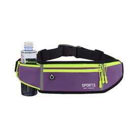Bauchtasche Gürteltasche für Trinkflasche Wasserdichtes Laufgürtel Verstellbar Hüfttasche mit Kopfhöreranschluss für Laufen Radfahren Camping Klettern Reisen Wandern Joggen Hundetraining