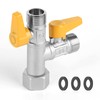 CPROSP T Distributor 1/2 Inch Brass with 2 Rotary Switches,