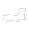 GZYLCH Chaise Lounge with Arm Sofa Slipcover, Chaise Cushion Protector