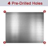 Pelopy 24 by 36 Inch Reversible Stainless Steel Backsplash Metal