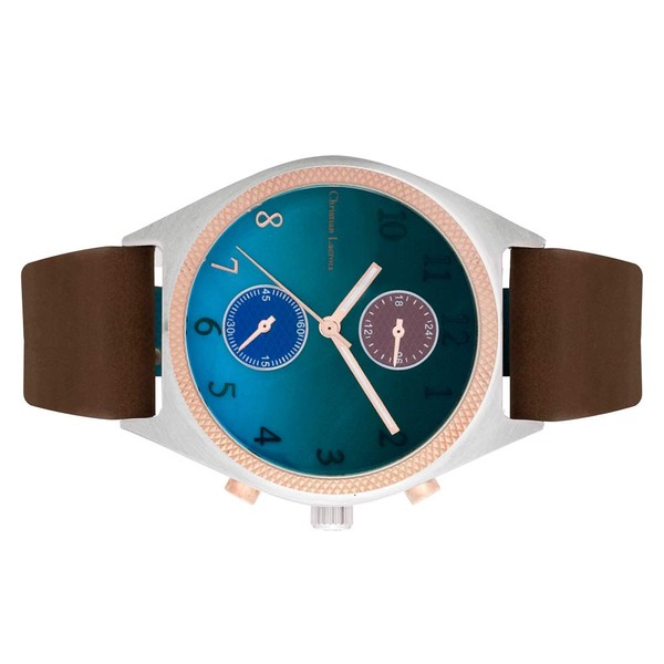 Christian Lacroix - Men's Quartz Watch VD36 Dial 40mm Leather