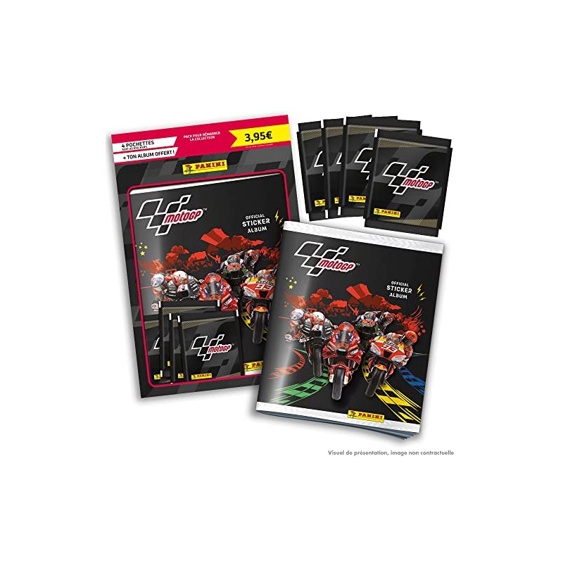 Panini Moto GP 004537SPCFGD Sticker 4 Pockets + Free Album
