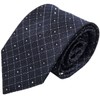 Thomas Bailey Silk Crystal Tie - Taurus Navy 8cm
