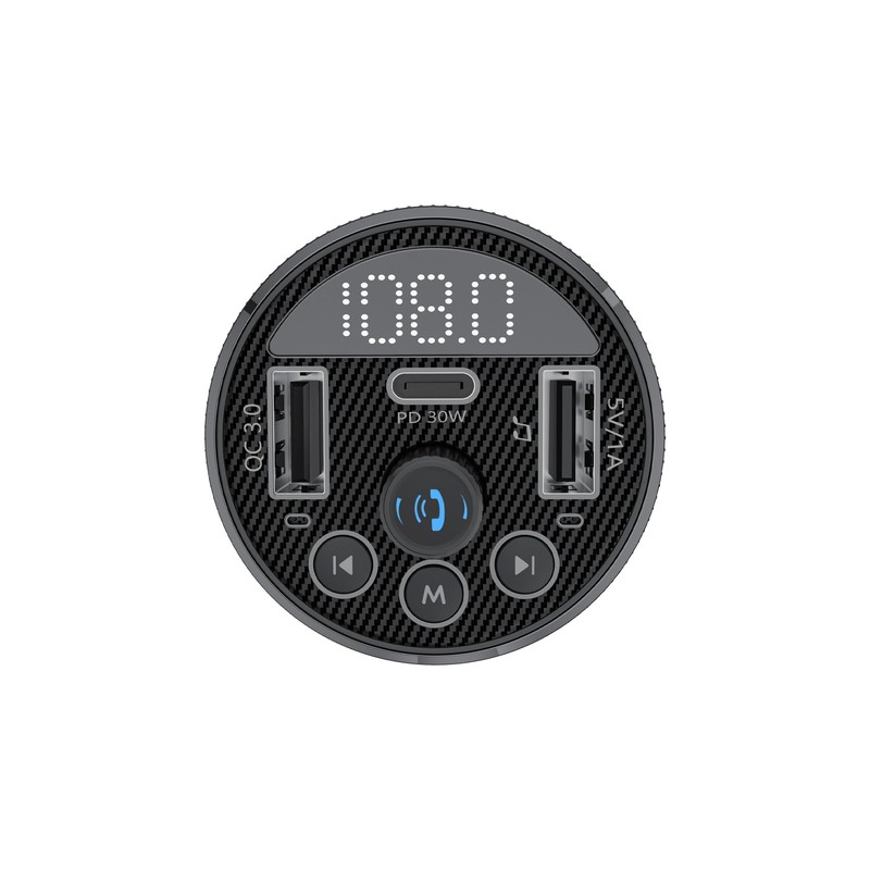 XLayer Car Charger 30 W with FM Transmitter Black
