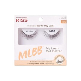 Kiss My Lash 키스 마이 래쉬 하지만 더 나은, 인조 속눈썹, '올 마이', 10mm, 속눈썹 1쌍 포함, 바르기 쉽고 재사용 가능한 클러스터 [Big Personality] Kiss My Lash But Better, Synthetic Eyelashes, 'All My', 10mm, Includes 1 Pair of Lashes, Easy to Apply and Reusable Clusters [Big Personality]