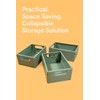 Record-Happy Stackable Foldable Storage Crates – 3 Pack 9 Inch