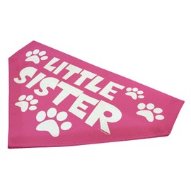 ThisWear Little Sister Dog Gifts Little Sister Dog Bandana Small Dog Bandana Scarf for Dogs Bib Little Sis