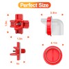 ZenxyHoC Chicken Feeders and Waterers, 8 Ports Chicken Feeder No