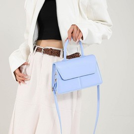 Tyhtljch Top Handle Satchel Purses for Women Satchel Bags for Women Fashion Crossbody Bags for Girl Shoulder Bag Purse-Blue