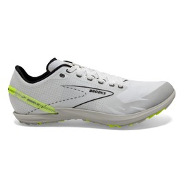 Brooks Draft XC Spikeless Supportive Cross-Country Running Shoe - White/Black/Nightlife - 10.5 Medium