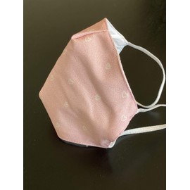 DAG Gear Reusable Face Mask - Water Resistant, Soft and Breathable, Stretchable Comfortable Elastic Ear Straps (Pink Hearts)