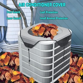 Air Conditioner Cover for Outside Units, 28" x 28" Central AC Covers, Top Universal Mesh Cover Defender for All Seasons