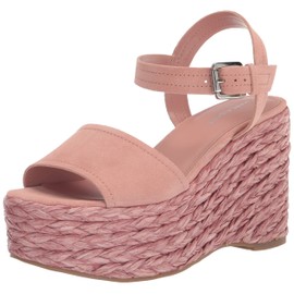 Marc Fisher Women's BURIAN Wedge Sandal, Light Melon 680, 10