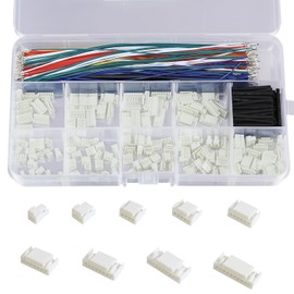 Cermant GH1.25MM Connector and Pre-Crimped Cables Socket Kit, 2/3/4/5/6/7 Pin Housing JST Adapter Cable Male Compatible with JST-GH Connector