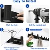 Matte Black Coat Rack Wall Mount - 6 Hooks, Heavy