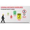 Warning non-inoizing radiation hazard sign - 1.2mm Rigid plastic for