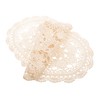 CAXUSD Cotton Crochet Rustic Table Runner Decorative Doily for Parties