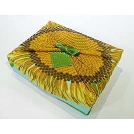 Sanyo Shoji AMB-01A Cotton Furoshiki Sunflower Blue