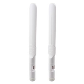 Futheda 2pcs 2.4GHz 5GHz 5.8GHz 8dBi Dual Band WiFi Aerial Antenna with MIMO RP-SMA Male Connector Compatible with SUS TP-Link Fenvi Rosewill Gigabyte Wireless Router Mini Express PCIE Network Card