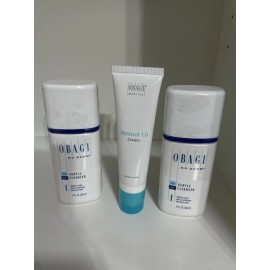Obagi  X 2 Gentle Cleanser ( 4 Oz ) + Obagi Retinol 1.0 1 Oz