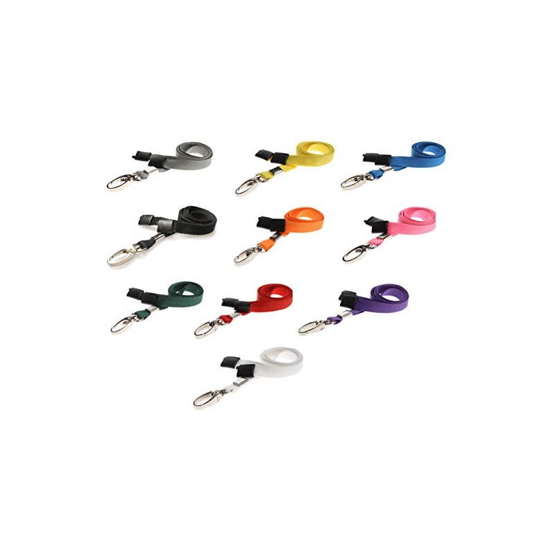 PCL Media ltd® 10 x Breakaway Safety Lanyard Neck Strap