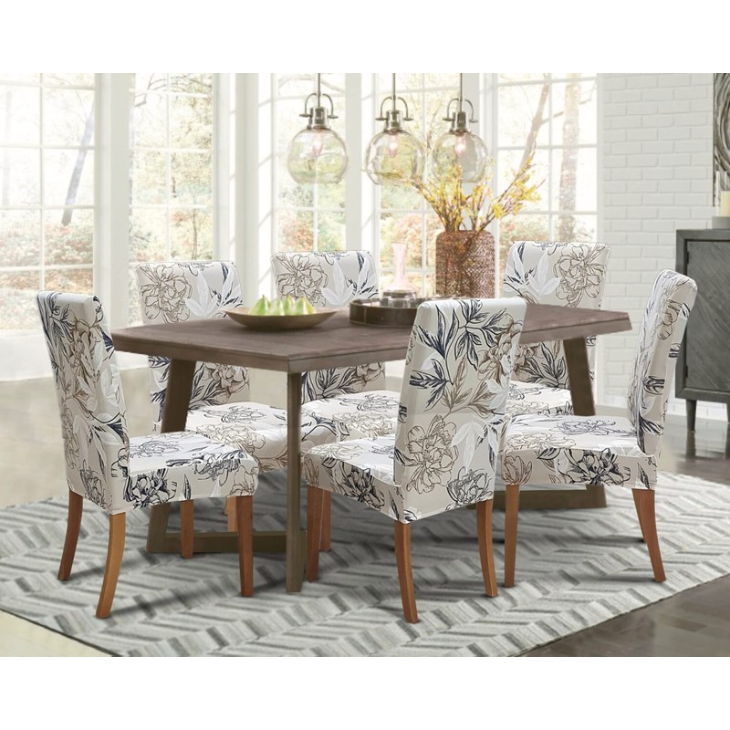 SPRINGRICO Chair Covers for Dining Room Set of 4, Stretch