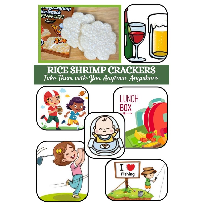 Han Maru Grilled Shrimp Rice Snack, Original Flavor, Korean Snacks,