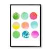 Poster Watercolor Touch Circle Poster Interior Art Poster Scandinavian Stylish