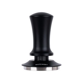 watchget 58mm Espresso Coffee Tamper, Spring Loaded Tamper Stainless Steel Barista Espresso Tamper Calibrated Espresso Hand Tamper with Scale Coffee Espresso Accessories for 58mm Portafilter