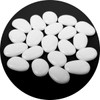 Specialist Aggregates ® - 25 Small White, Flat Glass Pebbles/Nuggets/Stones.