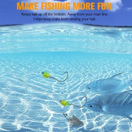 Dovesun 52pcs Foam Floats Pompano Rigs Fishing Rig Floats Fly Fishing Floats Bright Color Round, Bullet, Cylindrical, Spin, Pill with Tackle Box